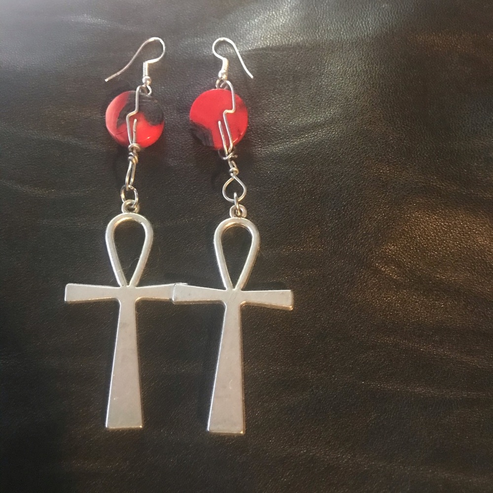 Ankh earrings